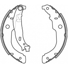 Z4212.00 WOKING Комплект тормозных колодок