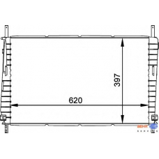 8MK 376 755-301 HELLA Радиатор, охлаждение двигателя