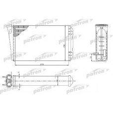 PRS2048 PATRON Теплообменник, отопление салона