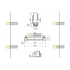 LO 01444 STARLINE Комплект подшипника ступицы колеса