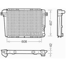 DRM05070 DENSO Радиатор, охлаждение двигателя