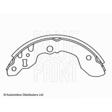 ADK84124 BLUE PRINT Комплект тормозных колодок