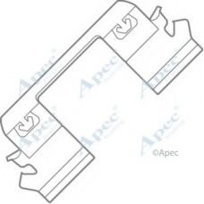 KIT1010 APEC Комплектующие, тормозные колодки