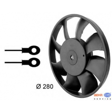 8EW 009 144-331 HELLA Вентилятор, охлаждение двигателя