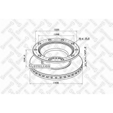 85-00810-SX STELLOX Тормозной диск