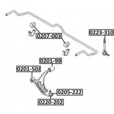 0201-99 ASVA Подвеска, рычаг независимой подвески колеса