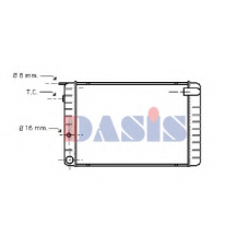 220680N AKS DASIS Радиатор, охлаждение двигателя