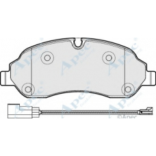 PAD2036 APEC Комплект тормозных колодок, дисковый тормоз