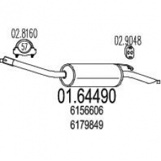01.64490 MTS Глушитель выхлопных газов конечный