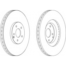 DDF1585C FERODO Тормозной диск