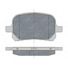 SP 274 PR SCT Комплект тормозных колодок, дисковый тормоз