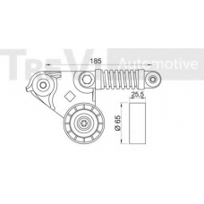 SK799495/3 SK Натяжитель ремня, клиновой зубча