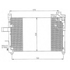 35394 NRF Конденсатор, кондиционер