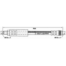 FBH6239 FIRST LINE Тормозной шланг