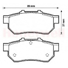 572134B BENDIX Комплект тормозных колодок, дисковый тормоз