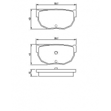 0 986 424 162 BOSCH Комплект тормозных колодок, дисковый тормоз