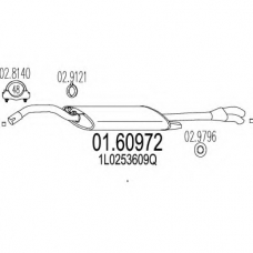 01.60972 MTS Глушитель выхлопных газов конечный