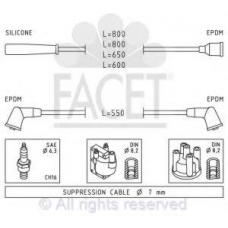 4.7029 FACET Ккомплект проводов зажигания