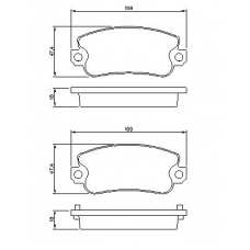 0 986 467 760 BOSCH Комплект тормозных колодок, дисковый тормоз