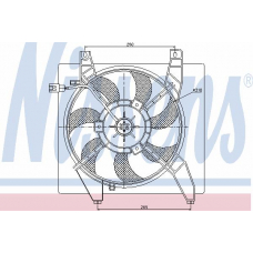 85363 NISSENS Вентилятор, охлаждение двигателя