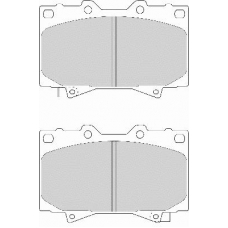 FD7052A NECTO Комплект тормозных колодок, дисковый тормоз