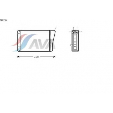 OL6196 AVA Теплообменник, отопление салона