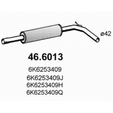 46.6013 ASSO Средний глушитель выхлопных газов