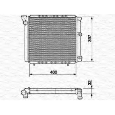 350213612000 MAGNETI MARELLI Радиатор, охлаждение двигател