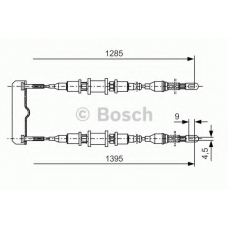 1 987 477 253 BOSCH Трос, стояночная тормозная система