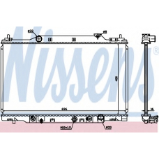 68104 NISSENS Радиатор, охлаждение двигателя