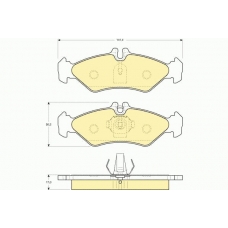 6112622 GIRLING Комплект тормозных колодок, дисковый тормоз