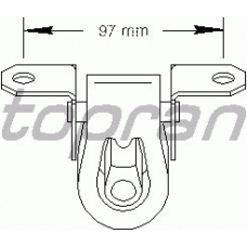 108 644 TOPRAN Кронштейн, глушитель