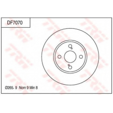 DF7070 TRW Тормозной диск