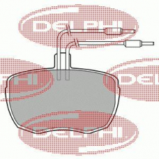 LP213 DELPHI Комплект тормозных колодок, дисковый тормоз