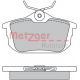 1170021 METZGER Комплект тормозных колодок, дисковый тормоз