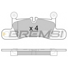 BP3459 BREMSI Комплект тормозных колодок, дисковый тормоз