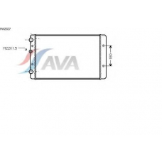 VW2027 AVA Радиатор, охлаждение двигателя