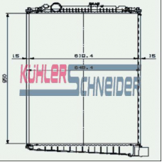 4000051 KUHLER SCHNEIDER Радиатор, охлаждение двигател