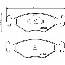 8DB 355 008-371 HELLA Комплект тормозных колодок, дисковый тормоз