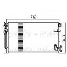 PXNCG-009 Parts mall Конденсатор, кондиционер