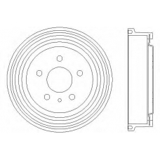61226 PAGID Тормозной барабан