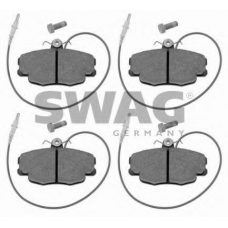 64 91 6369 SWAG Комплект тормозных колодок, дисковый тормоз