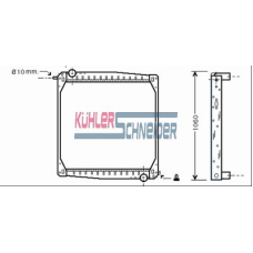 3800701 KUHLER SCHNEIDER Радиатор, охлаждение двигател