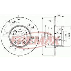 BD-8042 FREMAX Тормозной диск