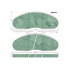 GDB1077 TRW Комплект тормозных колодок, дисковый тормоз