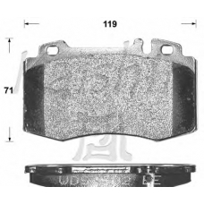 D10079 KAISHIN Комплект тормозных колодок, дисковый тормоз