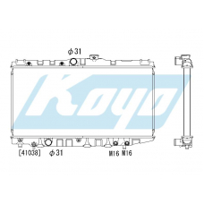 PA010747 KOYO P-tank corrugate-fin ass'y