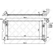 10-25362-SX STELLOX Радиатор, охлаждение двигателя