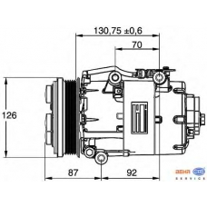 8FK 351 113-441 HELLA Компрессор, кондиционер