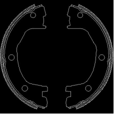 Z4712.00 WOKING Комплект тормозных колодок, стояночная тормозная с